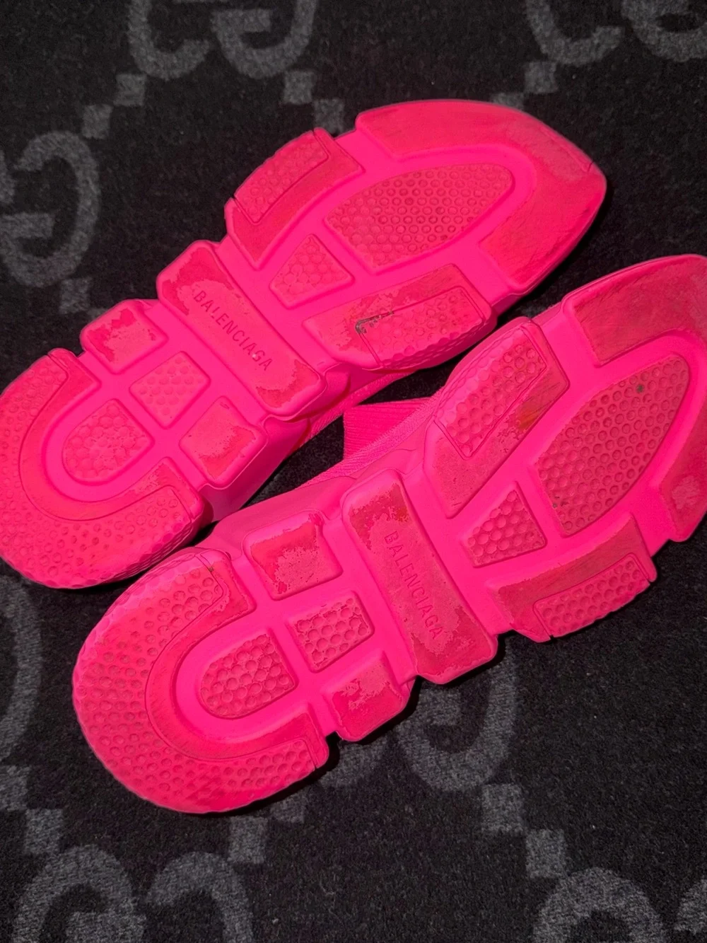 Balenciaga Women’s Hot Pink Speed Sock Sneakers